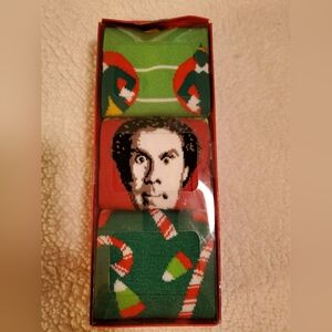 Elf  Christmas crew socks,  3 pack,  fits shoe sizes 8-12. New in box